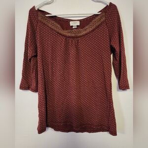 Maroon Loft top